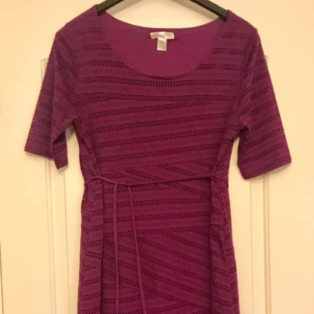 XL Motherhood Plum Dress